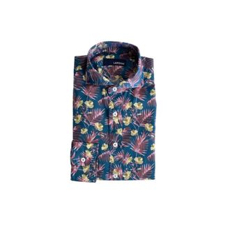 Lardini Heren, Overhemden, Groen, Maat: 3XL Katoen