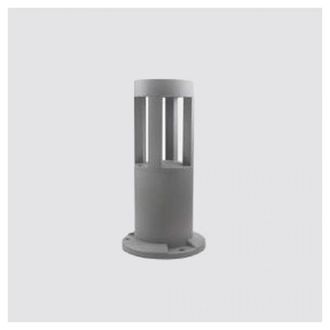 Trade Shop Trade Shop Traesio - Trade Shop - Lampada Da Terra Segnapasso Grigio Da Giardino Ip65 In Alluminio Vetro 12w Es59