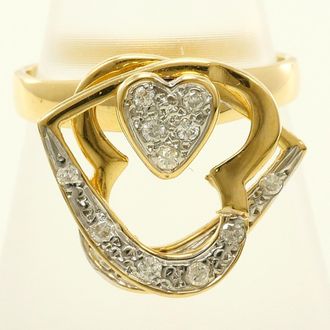 C&A White Gold Yellow Gold Yellow Gold (18K) White Gold (18K) Band Ring (Pre-Owned)