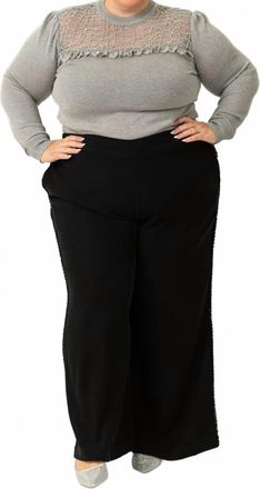 Bl^nk London Indumani Knitted Top In Gray