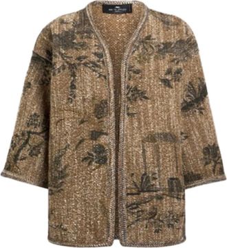 Etro Overhemden, Dames, Beige, ONE Size, Etro Jas Beige