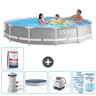 Intex Piscina Prism Frame Redonda - 366x76 Cm - 8-piezas Scb55