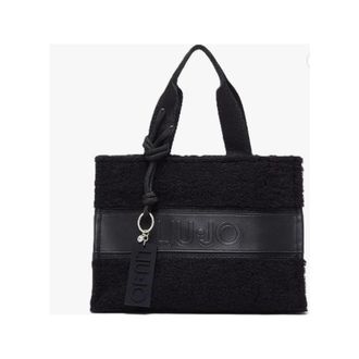 Liu Jo Borsa tote in velluto trapuntato a coste - - Bags - Donna - Nero - ONE SIZE