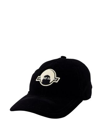 Marine Serre logo-patch baseball cap - Black