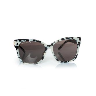 Balenciaga Pre-owned Womens Black and white printed sunglasses - Multicolour - One Size
