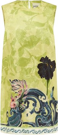 Alemais Abito corto Rochester a fiori - Verde