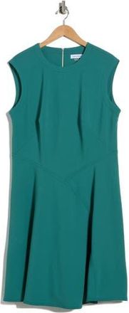 Calvin Klein Sleeveless Fit & Flare Midi Dress in Sequoia at Nordstrom Rack, Size 14W
