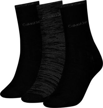 Calvin Klein Socks Women Sock 3P Lurex Stripe Giftbox