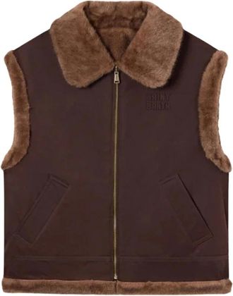 MC2 Saint Barth Gilet Hesketh - - Jackets - Donna - Marrone - M