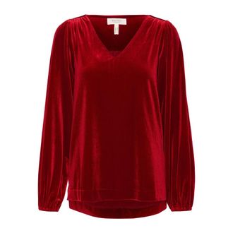 Part Two Blusa Roja con Cuello en V - Blouses & Shirts - Mujer - Rojo - XL