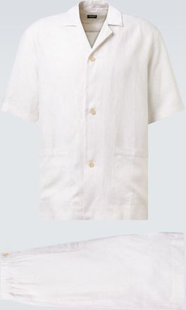 Ermenegildo Zegna Striped linen pajamas