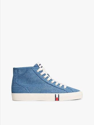 Tommy Hilfiger Archive Denim Flag Stripe Mid-Top Trainers