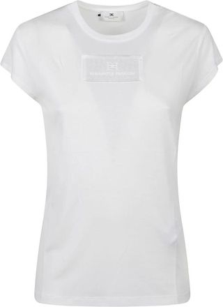 Elisabetta Franchi Mujer, Camisetas, Blanco, Talla: S