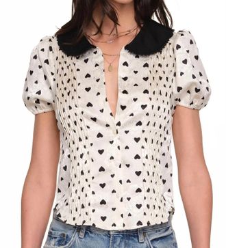 Heartloom Mindi Blouse In Hearts
