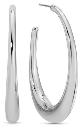 Ettika Eclipse Hoop Earrings in Silver at Nordstrom