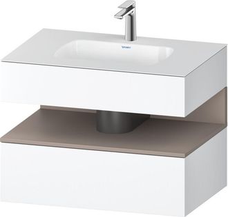 Duravit Qatego Lavabo Encastrado Con Base De Lavabo Consola, - Duravit