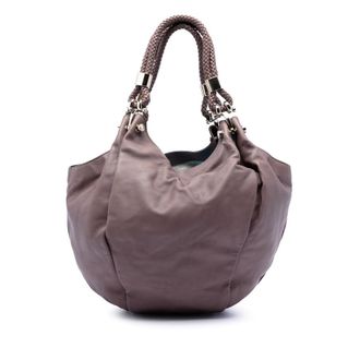 Gucci Pre-owned Gucci Leather Braided Handle Hobo Ladies M801YIATNGDLH09V