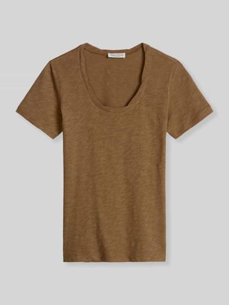 Marc O'Polo Regular Fit T-Shirt aus reiner Baumwolle in Hazel, Gr&ouml;&szlig;e XXL