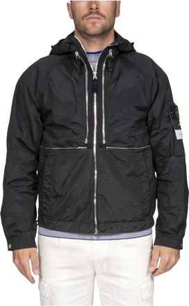 Stone Island Jassen, Heren, Zwart, L, Herenjas