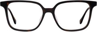 Mohala Eyewear Palakika 54mm Low Bridge Square Optical Glasses in Kukui Tortoise/clear Lenses at Nordstrom