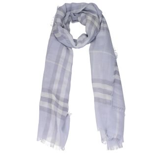 Burberry Damens Schals Wolle Hellblau/Azurblau