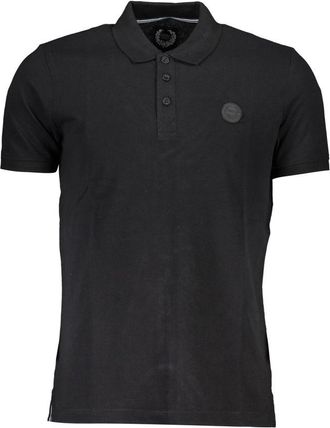 Gian Marco Venturi Gianmarco Venturi Zwarte Katoenen Heren Polo Shirt