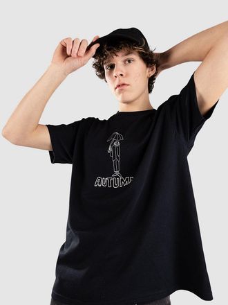 Autumn Headwear Old Man Camiseta negro