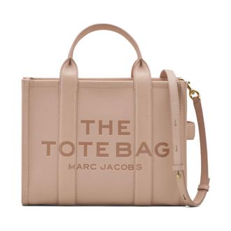 Marc Jacobs Tote Bags, female, Pink, Size: ONE SIZE The Leather Medium Tote