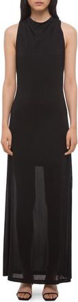 Helmut Lang Sleeveless Maxi Dress in Black at Nordstrom, Size Medium