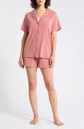 Calvin Klein Short Pajamas in Light Mahogany at Nordstrom Rack, Size X-Large