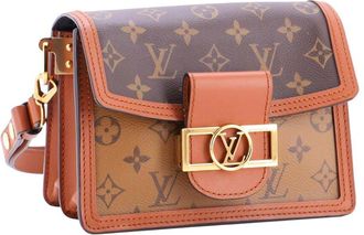Louis Vuitton Brown Reverse Monogram Canvas Dauphine Mini (Authentic Pre- Loved)