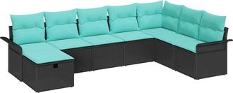 vidaXL Conjunto De Sof&aacute; De Jard&iacute;n 8 Uds. Polirat&aacute;n Vidaxl