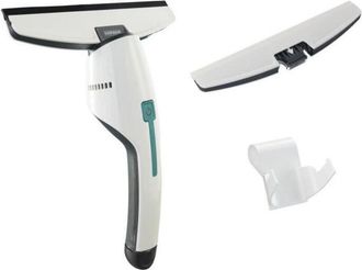 Leifheit Set Aspirador De Ventanas Nemo Con Boquilla Para Ba&ntilde;o, Aspirador Limpiacristales Con Soporte De Pared, 45 Min. De Bater&iacute;a, Blanco, 21,5 X 9 X 34,8cm (