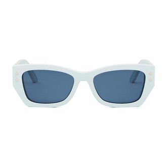 Dior Rectangle Frame Sunglasses - Light Blue