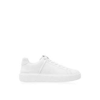 Balmain Sneakers, female, White, Size: 7 US B Court Logo Low Top Sneakers