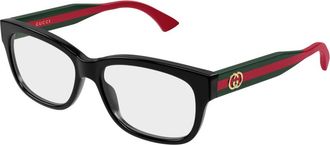 Gucci Glasses, female, Black, Size: 55 MM Optical Frame