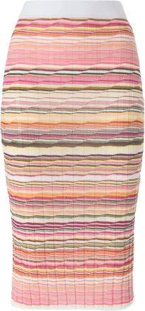Missoni Gonna midi a righe - Rosa