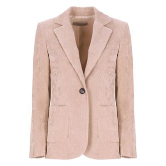 D.exterior Blazers, female, Pink, S, Pink Corduroy Blazer for Woman