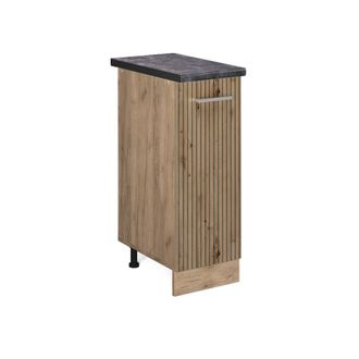 Vicco Armario De Farmacia R-line, Roble Artesanal, 30 Cm, Et Antracita