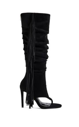 Azalea Wang Johanna Stiletto Sandal in Black at Nordstrom, Size 8.5