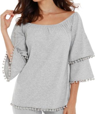 French Kyss Caroline Off The Shoulder Top In Off White