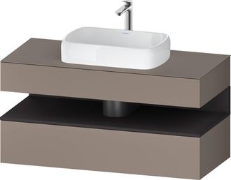 Duravit Duravit Qatego Consola Mueble Bajo Lavabo, 1 Extra&iacute;ble, 1 Caj&oacute;n