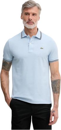 Lacoste Polo L.12.12 con Dettaglio a Treccia - - Tops - Uomo - Blu - S