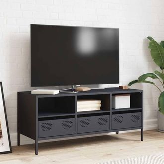 Berkfield Home TV Cabinet Anthracite 101.5x39x43.5 cm Cold-rolled Steel in Dark Grey