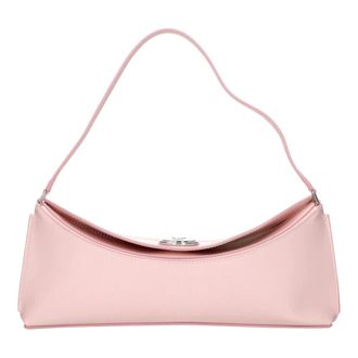 Jacquemus Ovalo Clutch - Dames - Tassen - Roze - Maat: ONE Size Leer