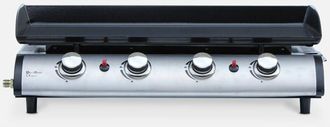 Alice's Garden Griglia a gas a 4 fuochi in acciaio inox 10kW