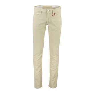 Sartoria Tramarossa Heren, Broeken, Beige, Maat: W31 L34 Katoen