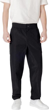 Calvin Klein Jeans Comfortabele trackpants met elastische tailleband - Heren - Slim Fit Broeken - Zwart - W31 - Polyester - Broeken