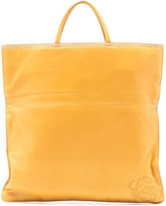 Loewe Pre-owned Loewe Leather Anagram Tote Unisex L17