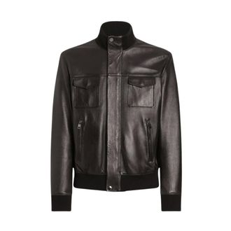 Dolce & Gabbana Coats - male - Dolce & Gabbana - Bomber Jackets - Brown - XL - Jackets